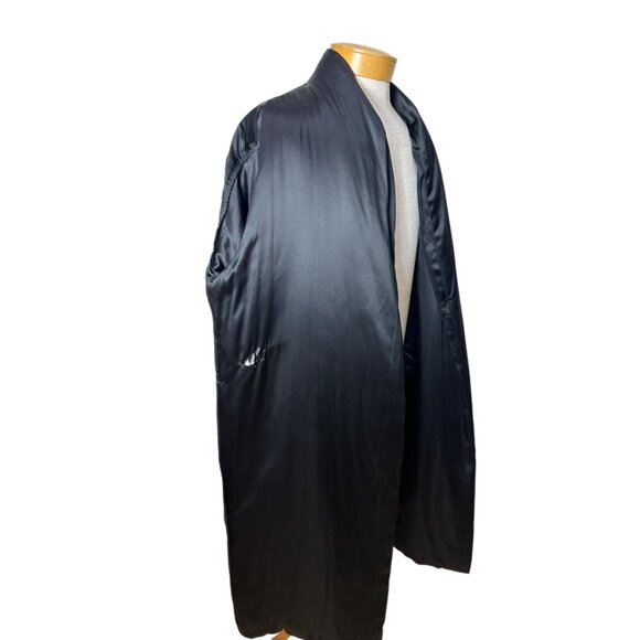 Vintage mens poly filled silk robe by Calvin Klein Size S - Picture 5 of 8